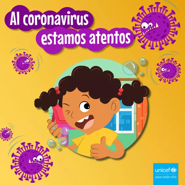 Cuento "Al coronavirus estamos atentos" Unicef