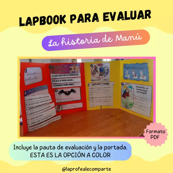 Lapbook La historia de Manú A COLOR