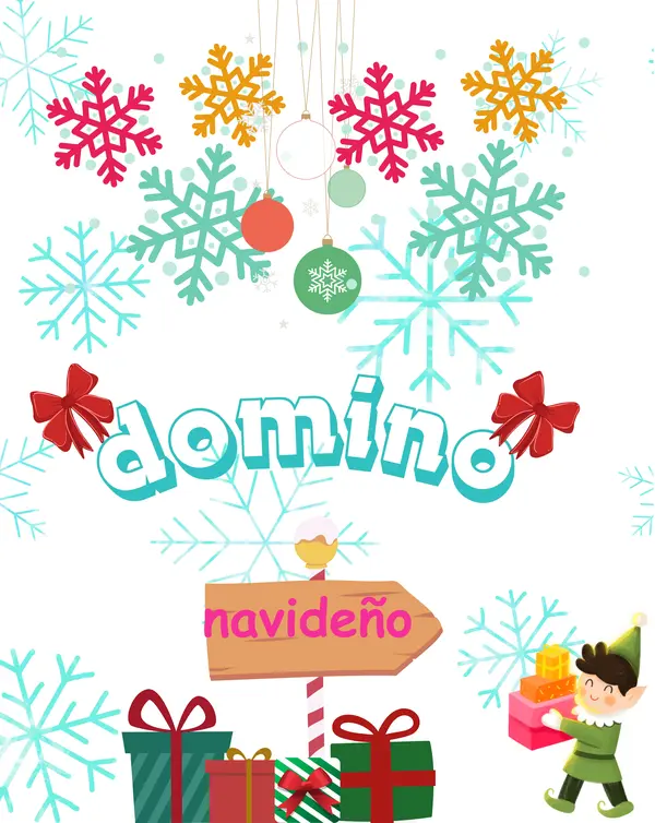 domino navideño