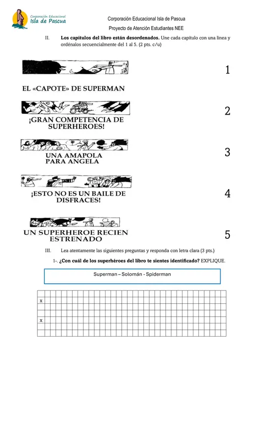 Prueba de lectura domiciliaria "Solomán"