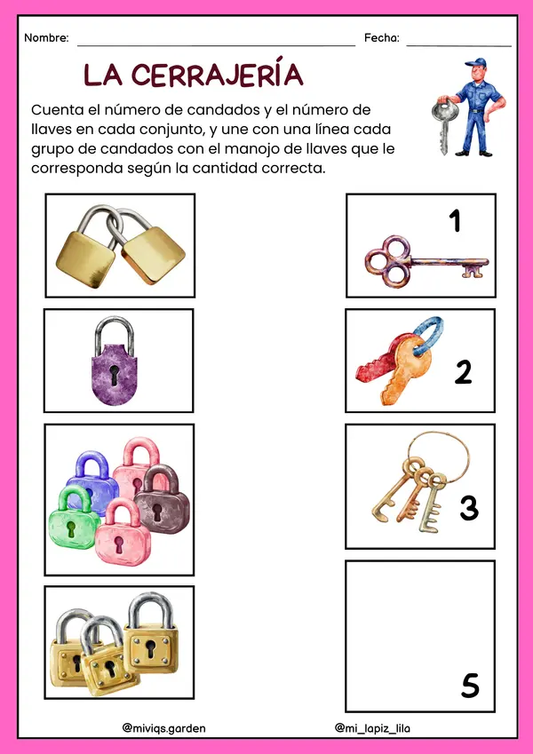 CUADERNILLO CON 50  PROBLEMAS MATEMÁTICOS PARA PREESCOLAR / INFANTIL