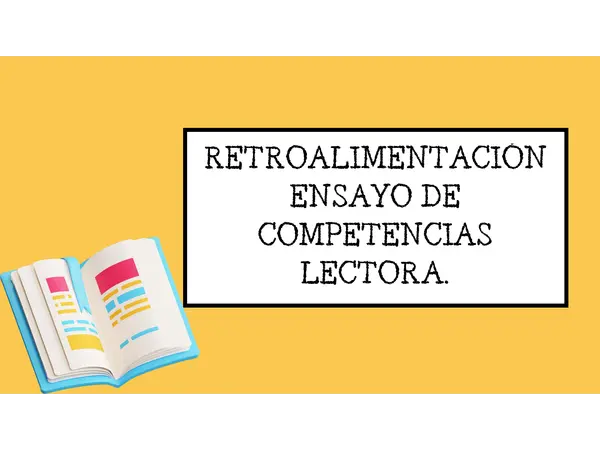 RETROALIMENTACIÓN DE MINI ENSAYO 2-1 (16 PREGUNTAS) TEXTOS LITERARIOS