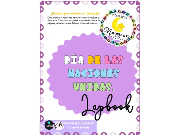 Lapbook Día de las Naciones Unidas ONU.
