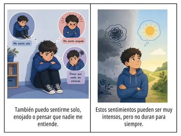 Historia social "sime siento mal, puedo pedir ayuda"