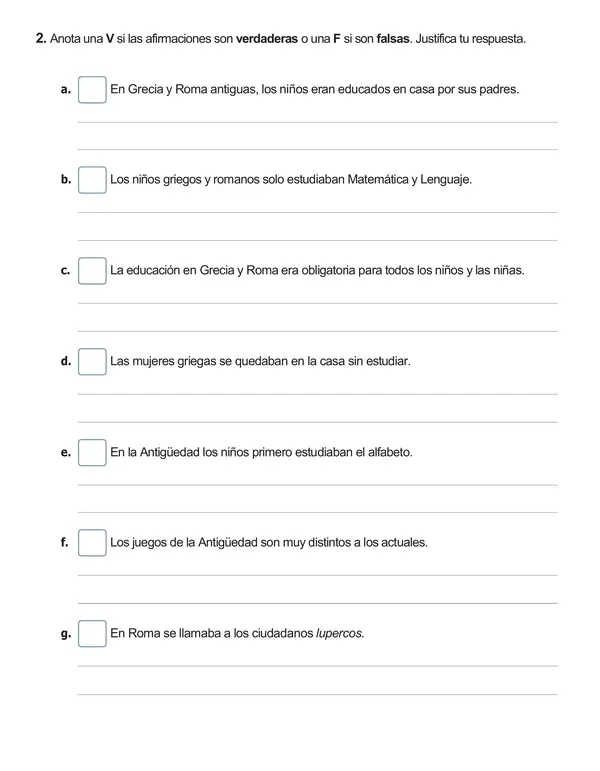 Guía de historia 3°año "Características civilizaciones Griega y Romana"