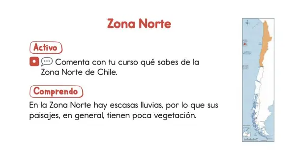 Clase 4 Lección 2 Unidad 1 "Zona norte" Como son los paisajes de Chile 2° Básico