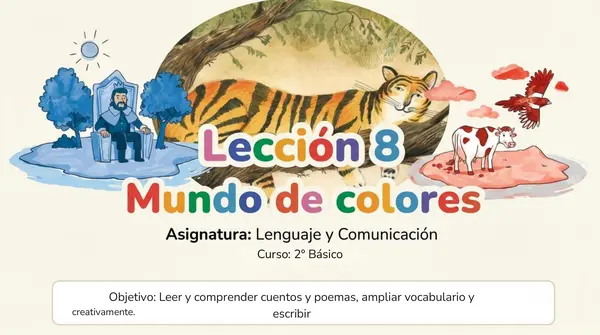 Lección 8 "Mundo de colores" 2° Básico Leo Primero