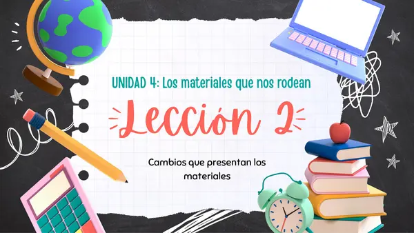 Cambios que presentan los materiales