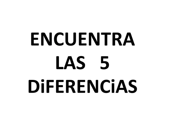 DESCUBRE LAS 5 DIFERENCIAS DE LAS ARAÑAS