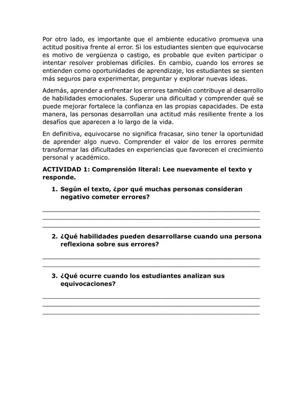 Guía 1 comprensión lectora 1, 2 medio. 
