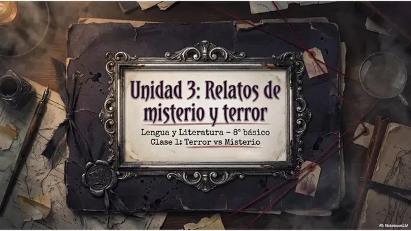 Terror vs. misterio (Unidad 3 - Clase 1 - 8°)