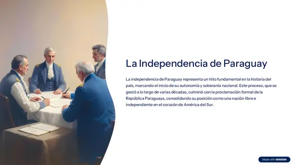 La independencia de paraguay