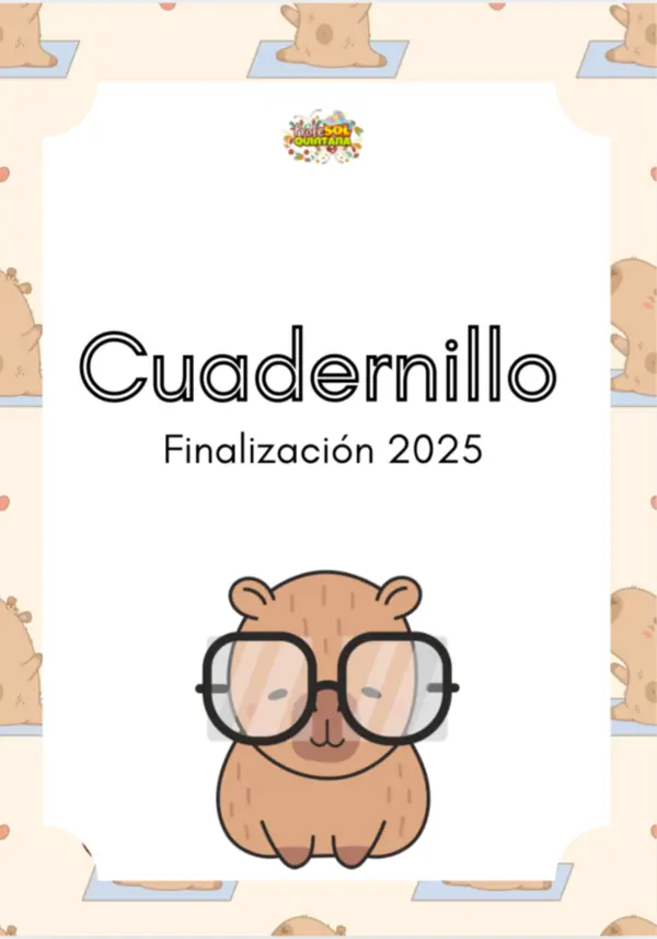 Cuadernillo CAPIBARA finalización año escolar 
