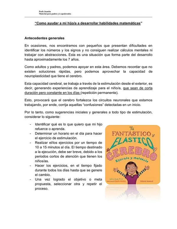 Matemáticas en casa