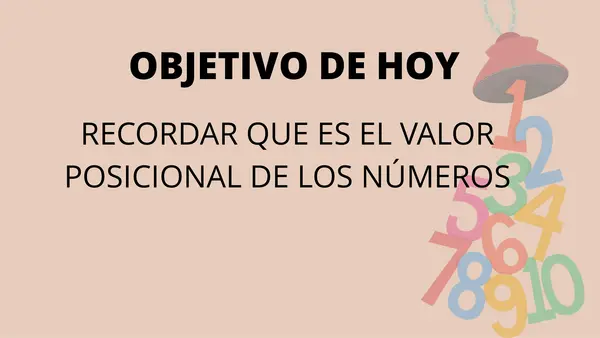 Matemáticas , Unidad, Decena y Centena