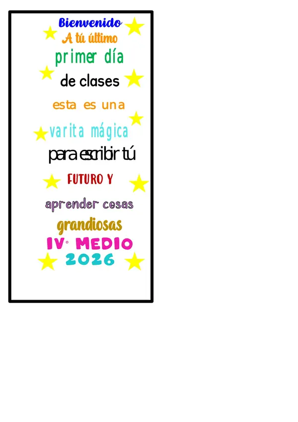 Varita Mágica para cuarto medio 