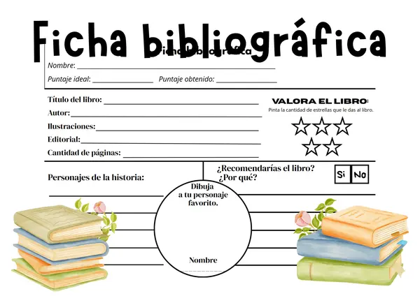 Ficha bibliográfica para lectura complementaria / domiciliaria