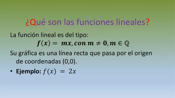 Presentación funciones con proporcionalidad, octavo básico, unidad 2 Matemáticas