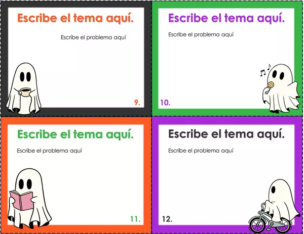 Halloween: formato tarjetas para personalizar 6