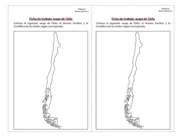 Guía mapa de Chile