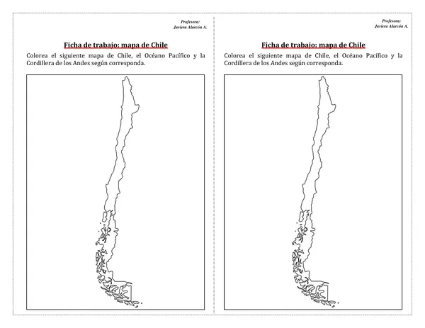 Guía mapa de Chile