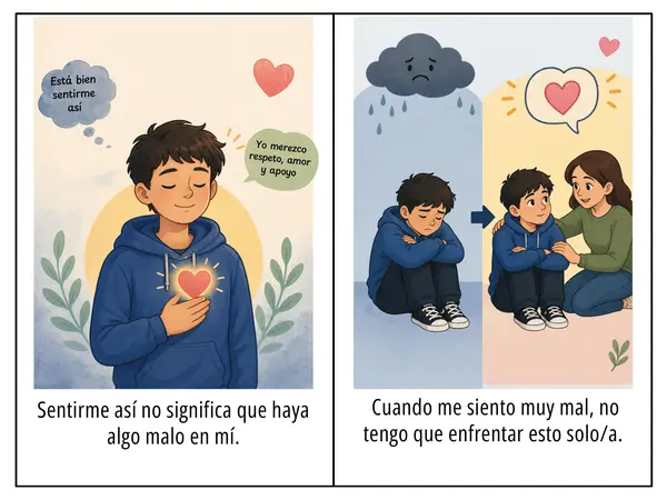 Historia social "sime siento mal, puedo pedir ayuda"