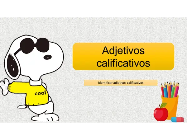 adjetivos calificativos 