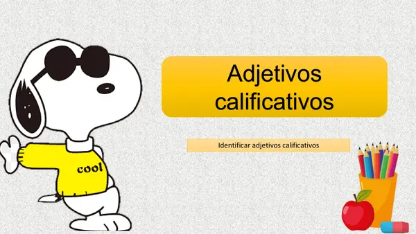 adjetivos calificativos 