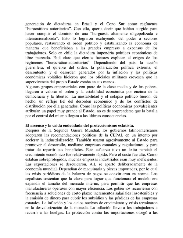 Michael Reid "El continente olvidado" (Material para dictar clase de América S.XX)