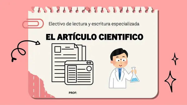 EL artículo cientifico- electivo de 4 medio.