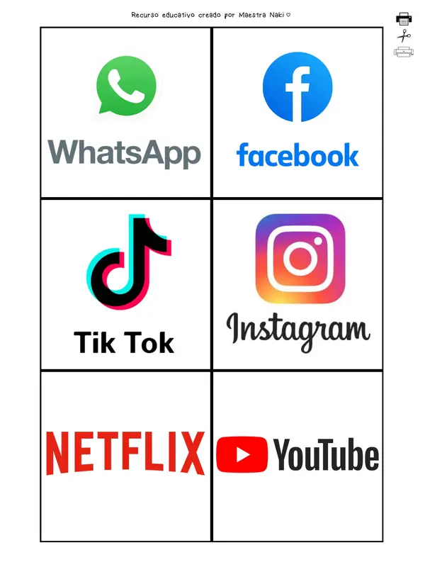 Tarjetas de logos y palabra.