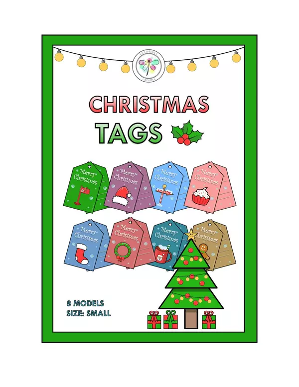 Christmas Tags Cards Gifts Santa Claus Craft Cut 1