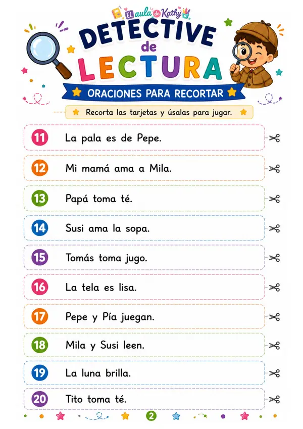 DETECTIVE DE LECTURA | Juego de Comprensión Lectora 🔍📚