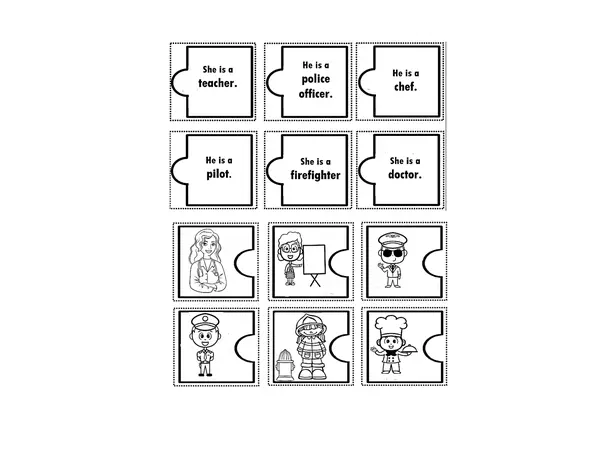 puzzle jobs second grade unit #