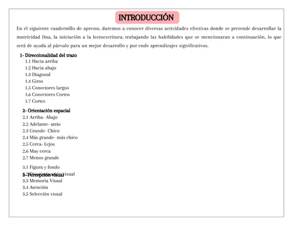 Cuadernillo de refuerzo