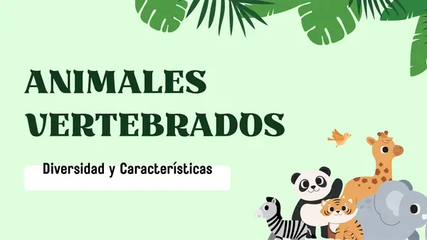 Animales vertebrados