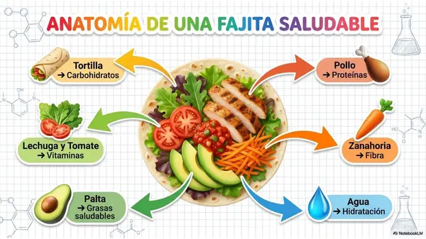 Planificación de Fajitas Saludables OA5 | Alimentación Equilibrada 5° Básico