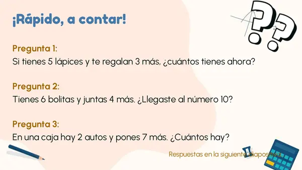 Sumando hasta 15