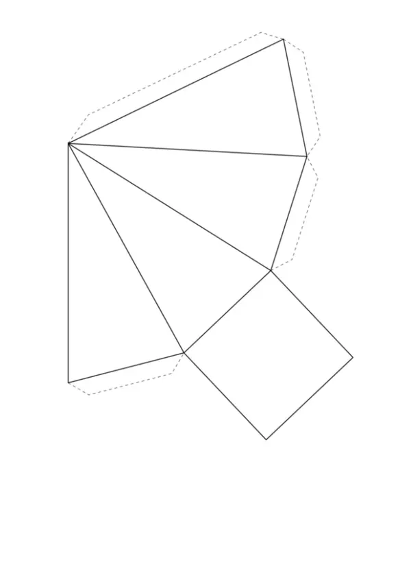 Pirámides de base cuadrada y triangular