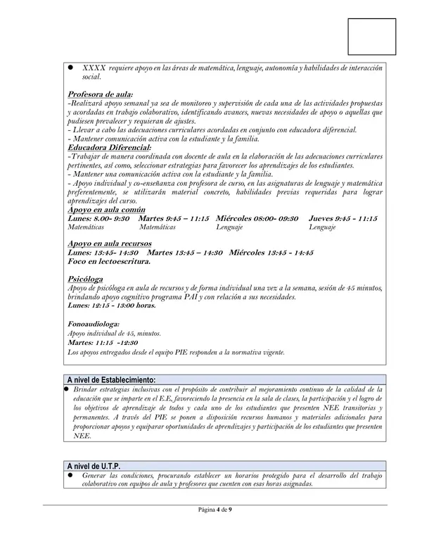 PACI-ESTUDIANTE AUTISTA, NECESIDAD DE APOYO 2
