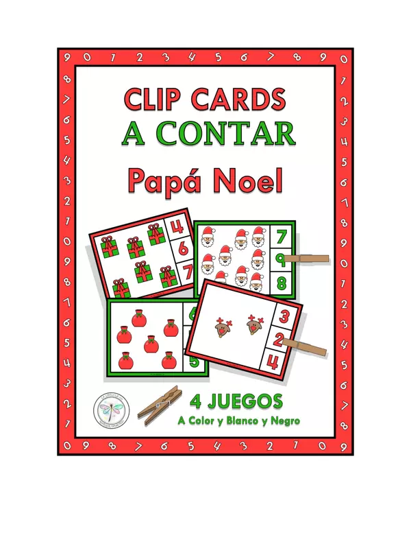 Clip Cards A Contar Papá Noel