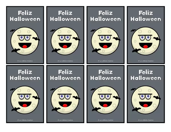 Tarjetas de Halloween Personajes Regalos Fiesta 3