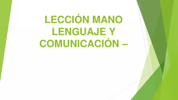 Lección Mano - método Matte