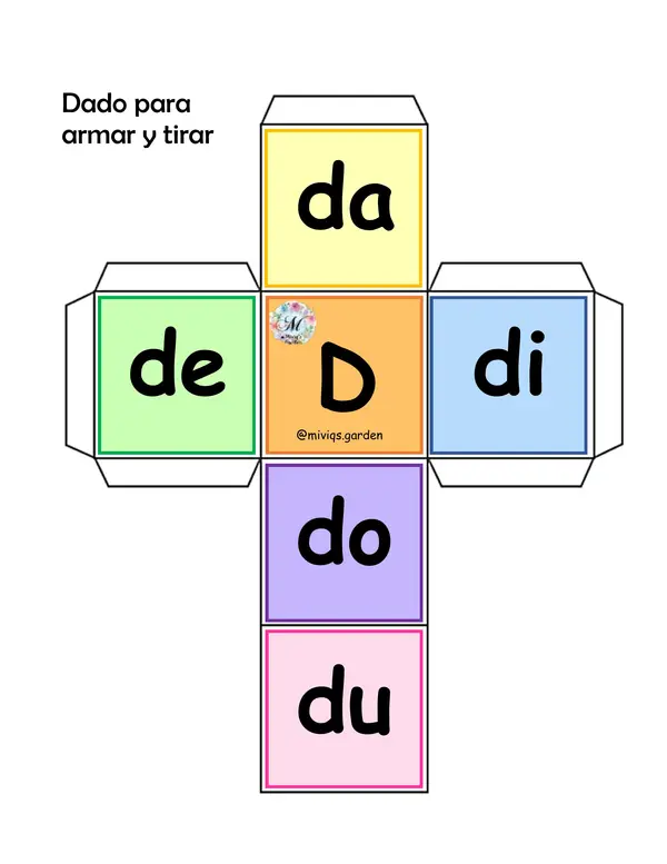 Donas de Silabas con la letra D