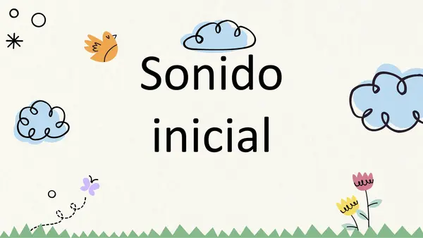 Sonido inicial A-E-I-O