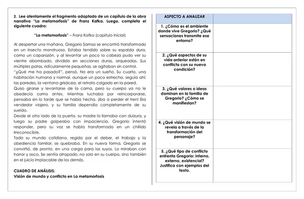 Guía de trabajo - Visión de mundo: una forma de comprender la realidad