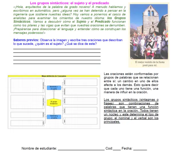09M1SEM6 - Los grupos sintácticos: el sujeto y el predicado