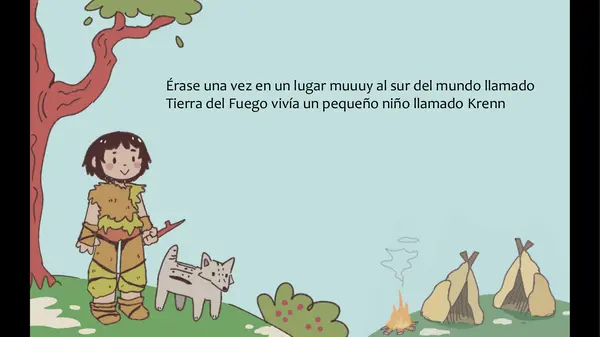 Cuento Selk'nam "La valentía de Krenn"