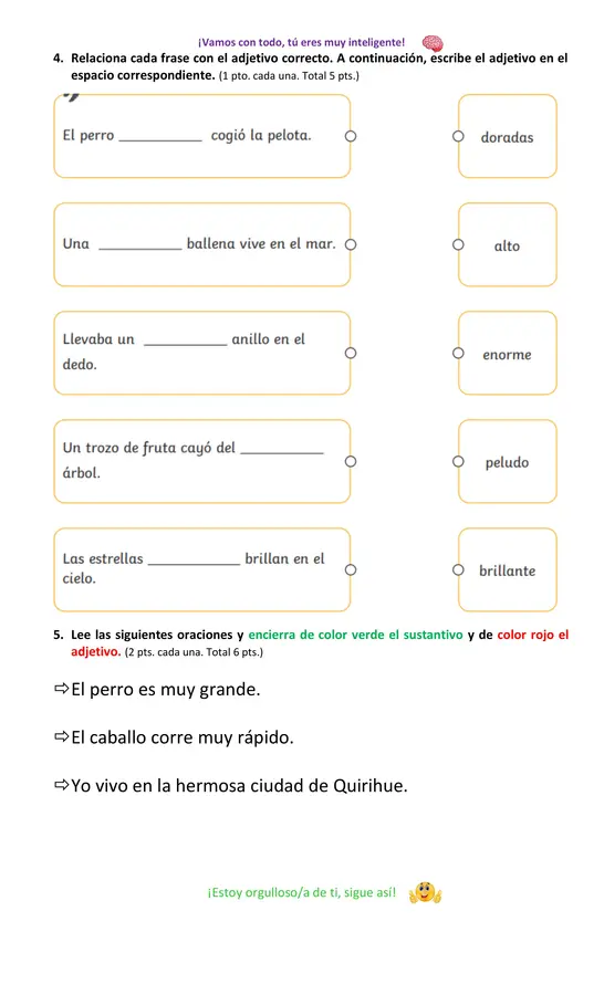 Prueba de Lenguaje y Comunicación Unidad 3, Segundo básico.