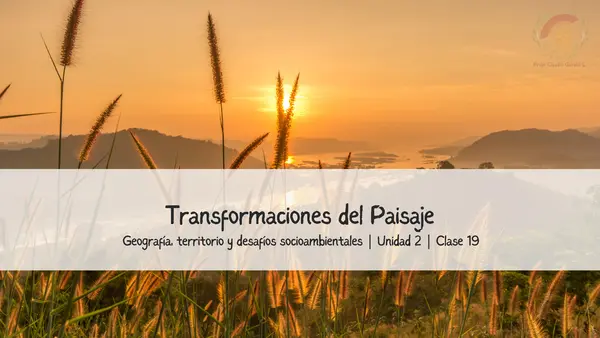 Transformaciones del paisaje